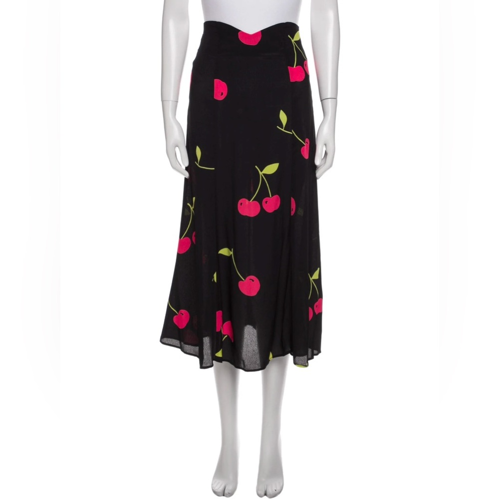 Reformation Floral Print Midi Length Skirt • like new • size XS